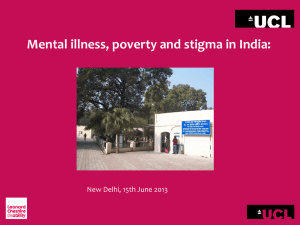 Mental illness, poverty and stigma in India: