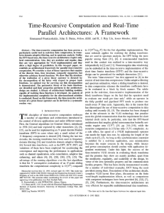 A rallel Architectures: Framework