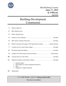 Building-Development Commission  Mecklenburg County