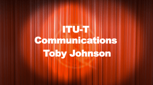 ITU-T Communications Toby Johnson