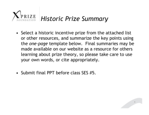 Historic Prize Summary
