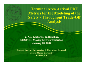 Terminal Area Arrival PDF Metrics for the Modeling of the Analysis
