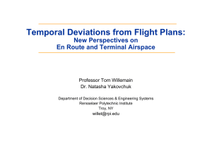Temporal Deviations from Flight Plans: New Perspectives on Professor Tom Willemain