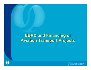 EBRD and Financing of Aviation Transport Projects