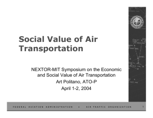 Social Value of Air Transportation