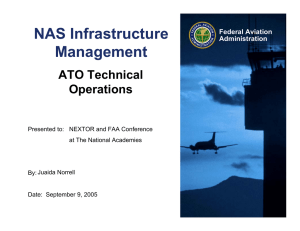 NAS Infrastructure Management ATO Technical Operations