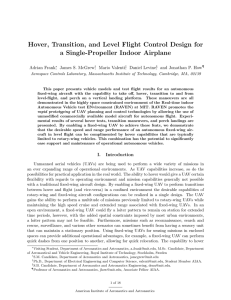 Hover, Transition, and Level Flight Control Design for Adrian Frank