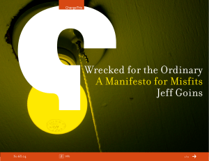 Wrecked for the Ordinary Jeff Goins A Manifesto for Misfits 68.04