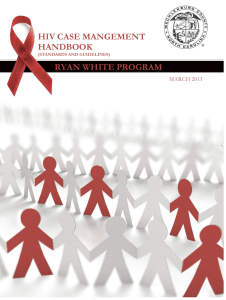 HIV CASE MANGEMENT HANDBOOK RYAN WHITE PROGRAM