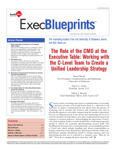 Exec Blueprints The Role of the CMO at the