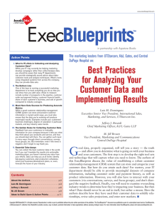 Exec Blueprints Best Practices The marketing leaders from UTStarcom, K&amp;L Gates, and Central