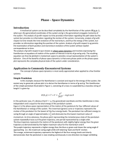 Phase – Space Dynamics Introduction