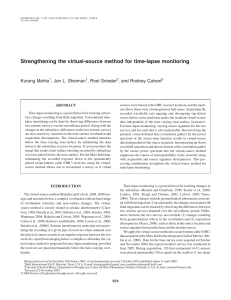 Strengthening the virtual-source method for time-lapse monitoring Kurang Mehta , Roel Snieder