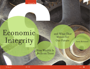 Economic Integrity and What That Means for