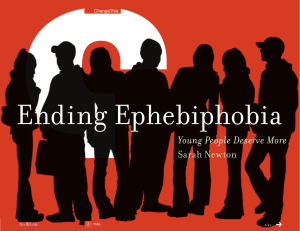 Ending Ephebiphobia Young People Deserve More  Sarah Newton