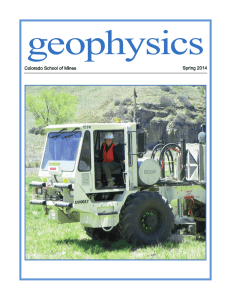 geophysics Colorado School of Mines Spring 2014