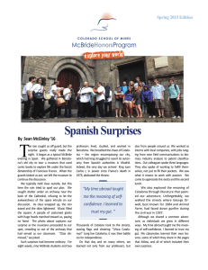 T Spanish Surprises Spring 2015 Edition By  Sean McGinley ‘16 