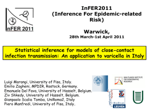 InFER2011 (Inference For Epidemic-related Risk)