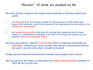 “Review”  of what we studied so far useful: