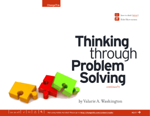 Thinking Problem Solving