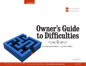 Owner’s Guide to Difficulties x |