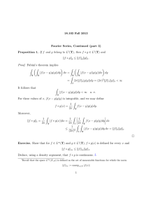 18.103 Fall 2013 Fourier Series, Continued (part 3)