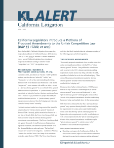 California Litigation