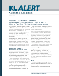 California Litigation