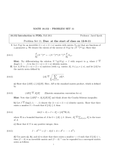 Problem Set 11, Due: at the start of class on...