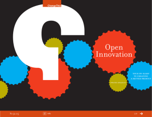 Open Innovation your on-ramp to creating