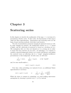 Chapter 3 Scattering series