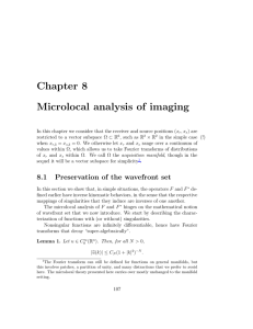 Chapter 8 Microlocal analysis of imaging