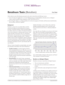 Botulinum Toxin (Botulism) Fact Sheet
