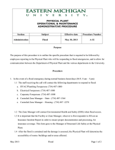 PHYSICAL PLANT OPERATIONAL &amp; MAINTENANCE ADMINISTRATIVE PROCEDURE