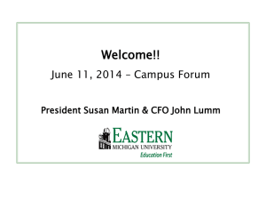 Welcome!! June 11, 2014 – Campus Forum