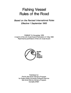 Fishing Vessel Rules of the Road Based on the Revised International Rules