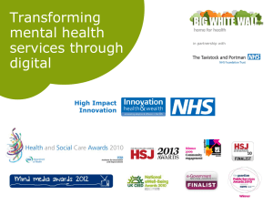 Transforming mental health services through digital