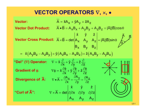 ( ) VECTOR OPERATORS ,