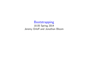 Bootstrapping Spring 2014 18.05