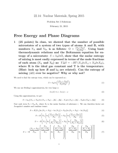 Free  Energy  and  Phase  Diagrams