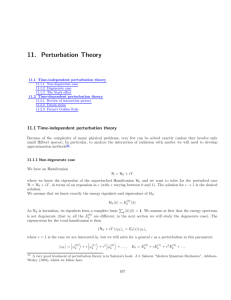 11.  Perturbation  Theory