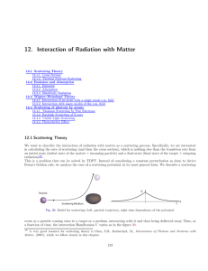 12.  Interaction  of  Radiation  with ...