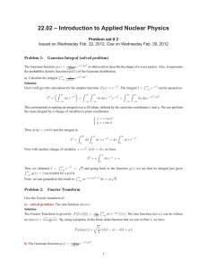 22.02 – Introduction to Applied Nuclear Physics Problem set # 2