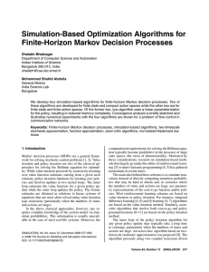 Simulation-Based Optimization Algorithms for Finite-Horizon Markov Decision Processes
