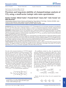 Precision and long-term stability of clumped-isotope analysis of CO