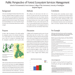 Public Perspective of Forest Ecosystem Services Management