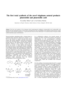 The first total synthesis of the novel triquinane natural products