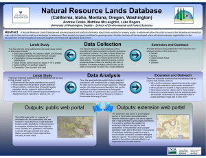 Natural Resource Lands Database (California, Idaho, Montana, Oregon, Washington) Abstract