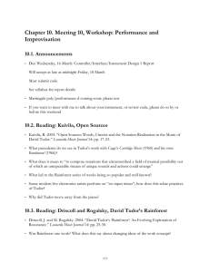 Chapter 10. Meeting 10, Workshop: Performance and Improvisation 10.1. Announcements