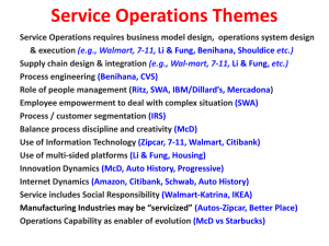 Service Operations Themes